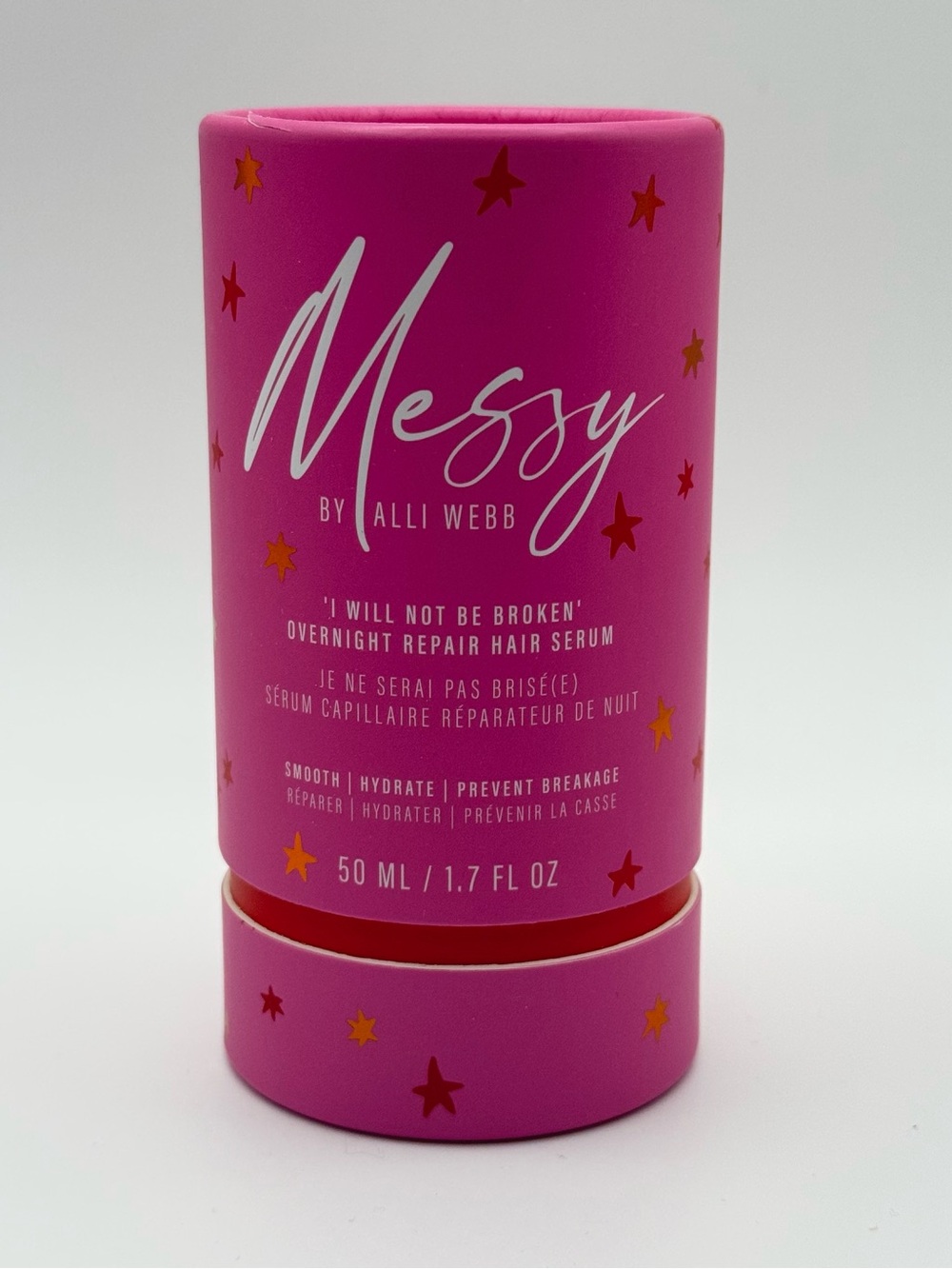 Messy by Alli Webb “I Will Not Be Broken" Overnight Repair Hair Serum - Picture 1 of 4